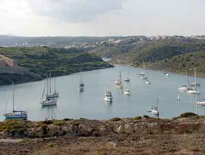 Blick auf die Cala Taulera, Menorca 